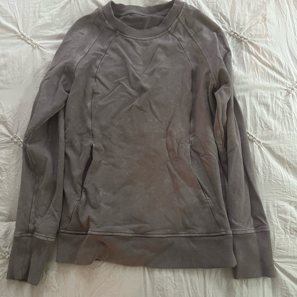 lululemon athletica women's sweatshirt - gray brown